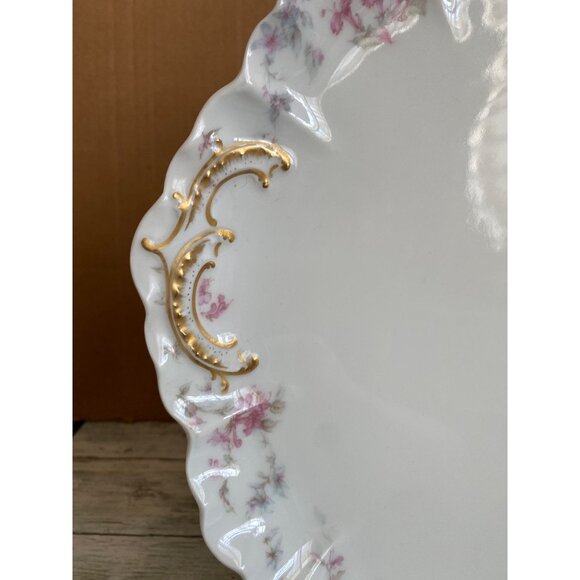 Limoges Hand Painted Porcelain Platter Plate Charger – French Collectible China - Picture 3 of 11